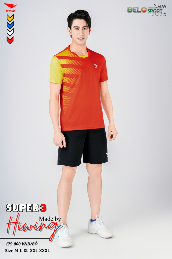 Áo Bóng Chuyền Hiwing Super 3 2025 Màu Đỏ