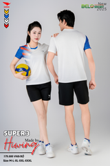 Áo Bóng Chuyền ,Cầu Lông ,Pickleball Hiwing Super 3 New 2025 Màu Trắng