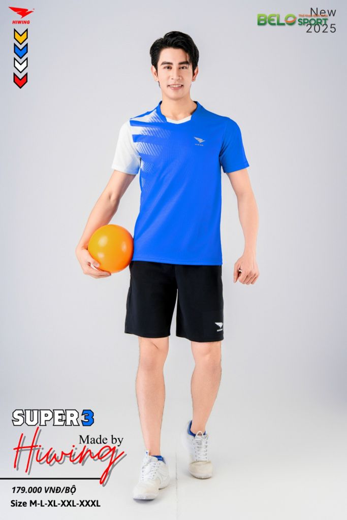 Áo Bóng Chuyền Hiwing Super 3 2025 Màu Xanh