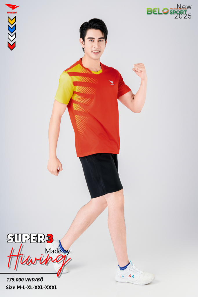 Áo Bóng Chuyền Hiwing Super 3 2025 Màu Đỏ
