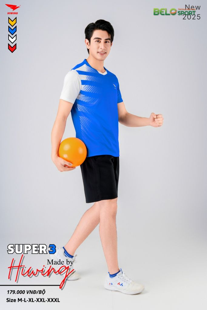Áo Bóng Chuyền Hiwing Super 3 2025 Màu Xanh