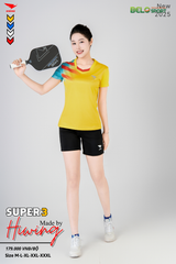 Áo Bóng Chuyền ,Cầu Lông ,Pickleball Hiwing Super 3 New 2025 Màu Vàng