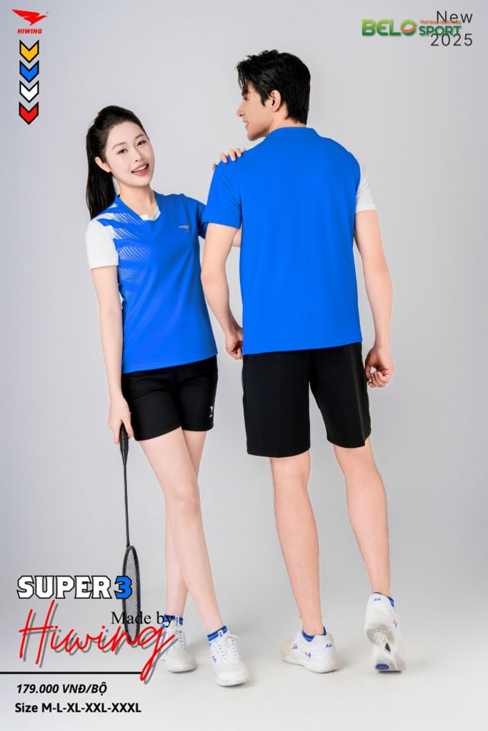 Áo Bóng Chuyền Hiwing Super 3 2025 Màu Xanh