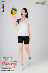 Áo Bóng Chuyền ,Cầu Lông ,Pickleball Hiwing Super 3 New 2025 Màu Trắng