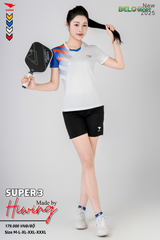 Áo Bóng Chuyền ,Cầu Lông ,Pickleball Hiwing Super 3 New 2025 Màu Trắng