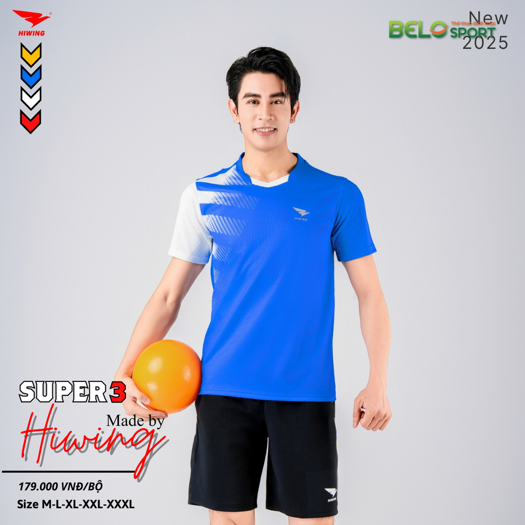 Áo Bóng Chuyền Hiwing Super 3 2025 Màu Xanh