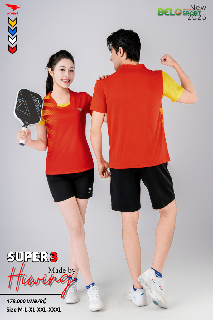 Áo Bóng Chuyền Hiwing Super 3 2025 Màu Đỏ
