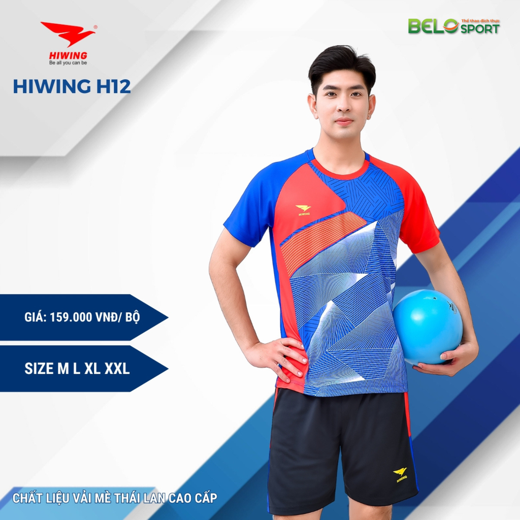 Áo Bóng Chuyền Hiwing H12 Màu Xanh