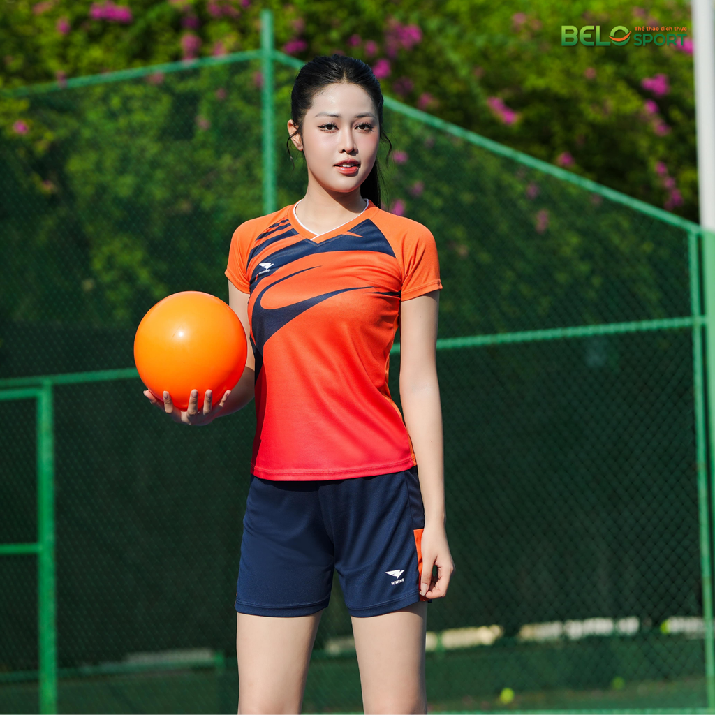 Áo Bóng Chuyền Hiwing H13 Màu Cam