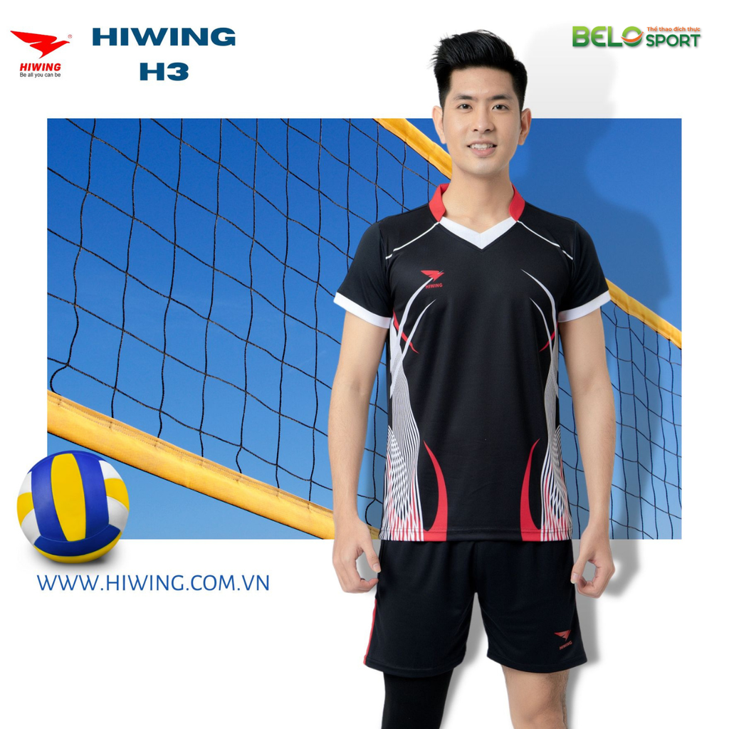 Áo Bóng Chuyền Nam Hiwing H3 Wolverine Màu Đỏ