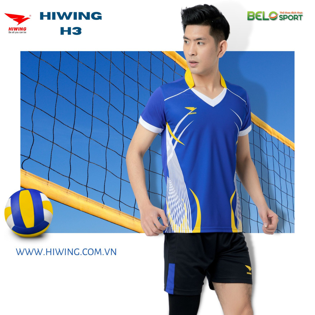 Áo Bóng Chuyền Nam Hiwing H3 Wolverine Màu Xanh