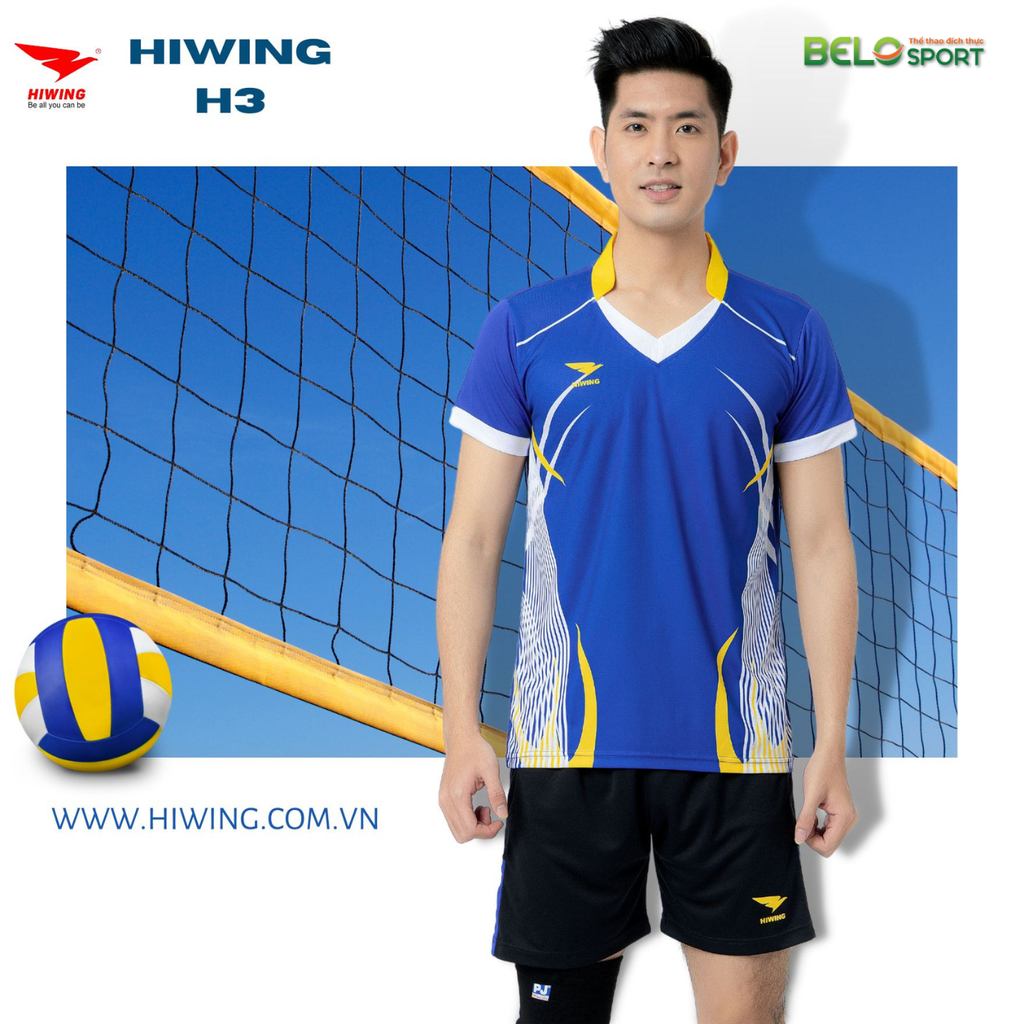 Áo Bóng Chuyền Nam Hiwing H3 Wolverine Màu Xanh