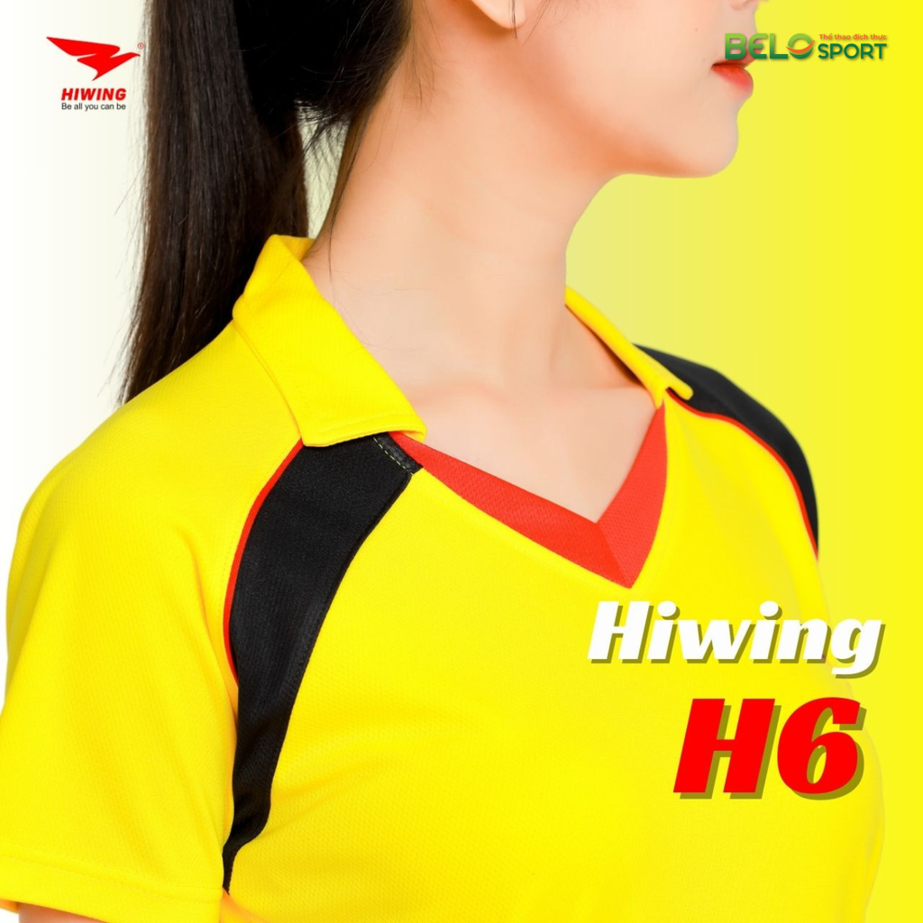 Áo Bóng Chuyền Nữ Hiwing H6 Màu Vàng