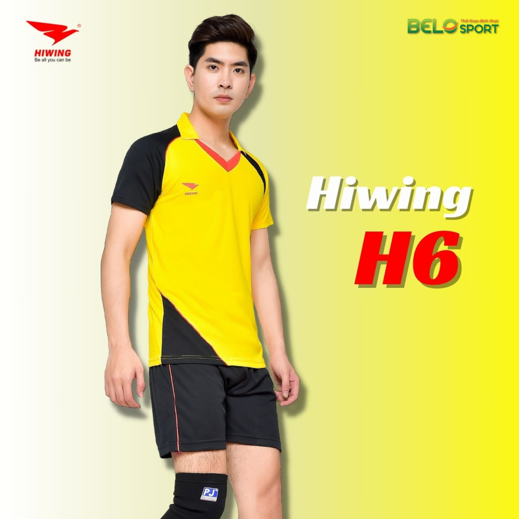 Áo Bóng Chuyền Nam Hiwing H6 Màu Vàng