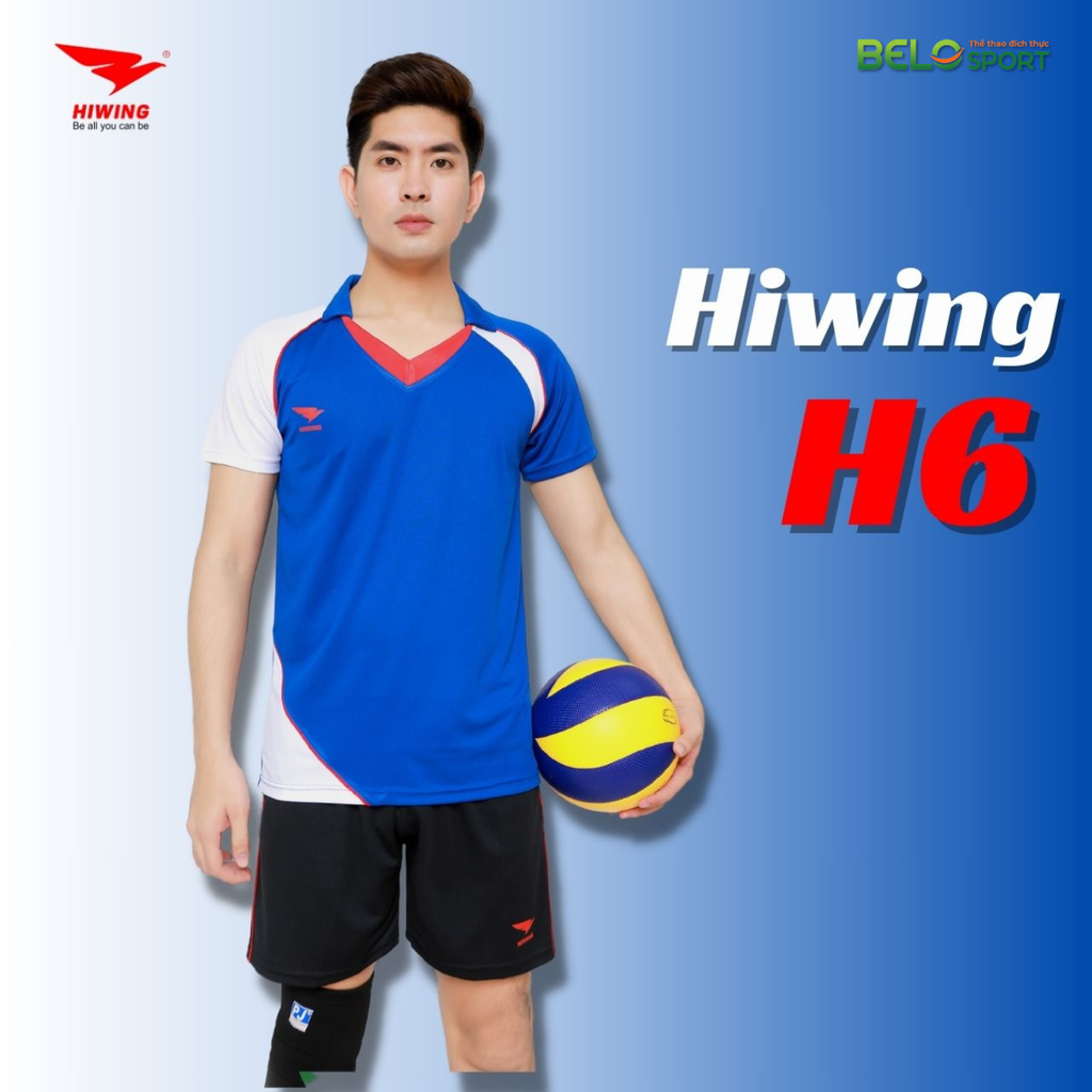 Áo Bóng Chuyền Nam Hiwing H6 Màu Trắng