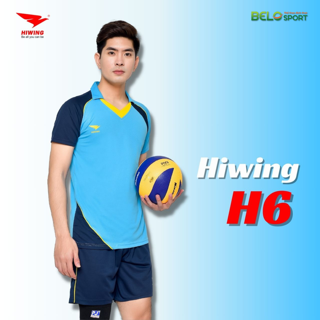 Áo Bóng Chuyền Nam Hiwing H6 Màu Trắng