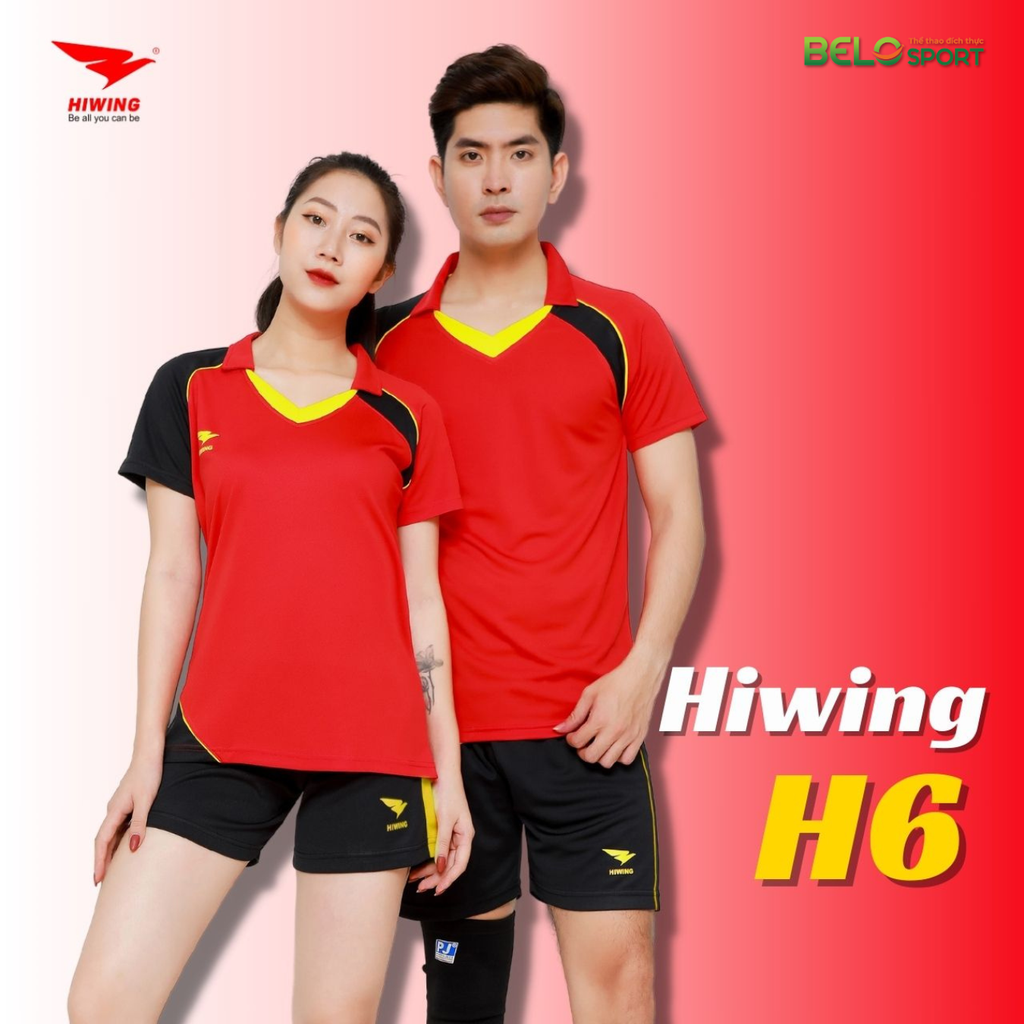 Áo Bóng Chuyền Nữ Hiwing H6 Màu Đỏ
