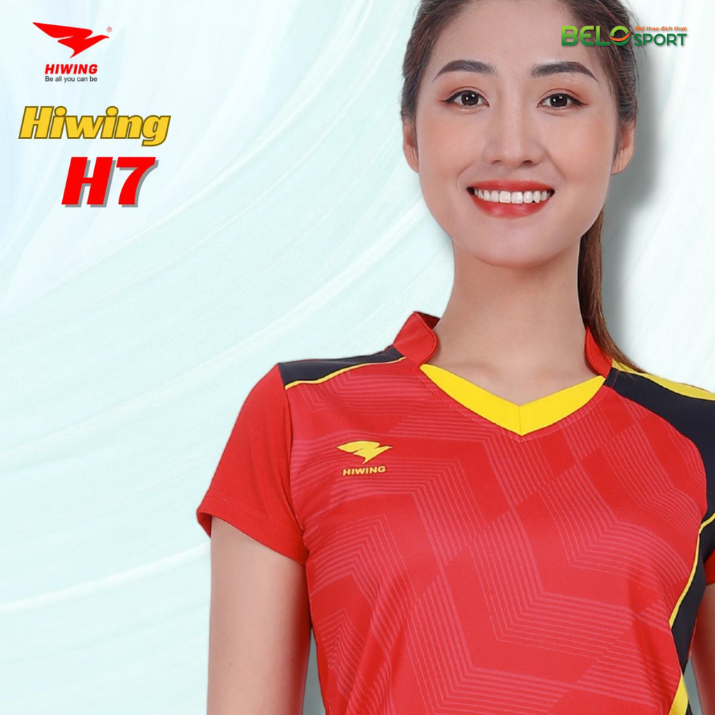 Áo Bóng Chuyền Nữ Hiwing H7 Màu Đỏ