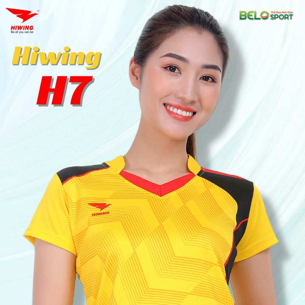 Áo Bóng Chuyền Nữ Hiwing H7 Màu Vàng