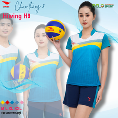 Áo Bóng Chuyền Nữ Hiwing H9 Màu Xanh