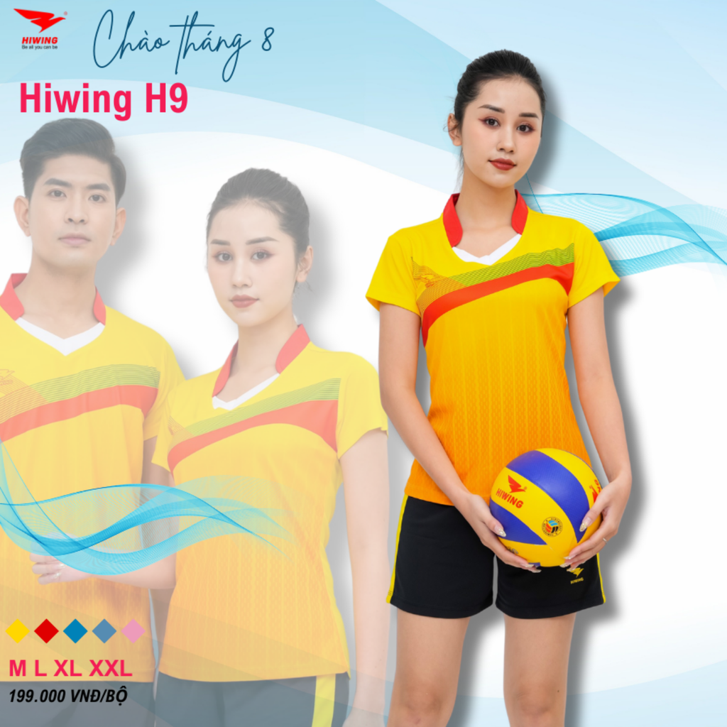 Áo Bóng Chuyền Nữ Hiwing H9 Màu Vàng