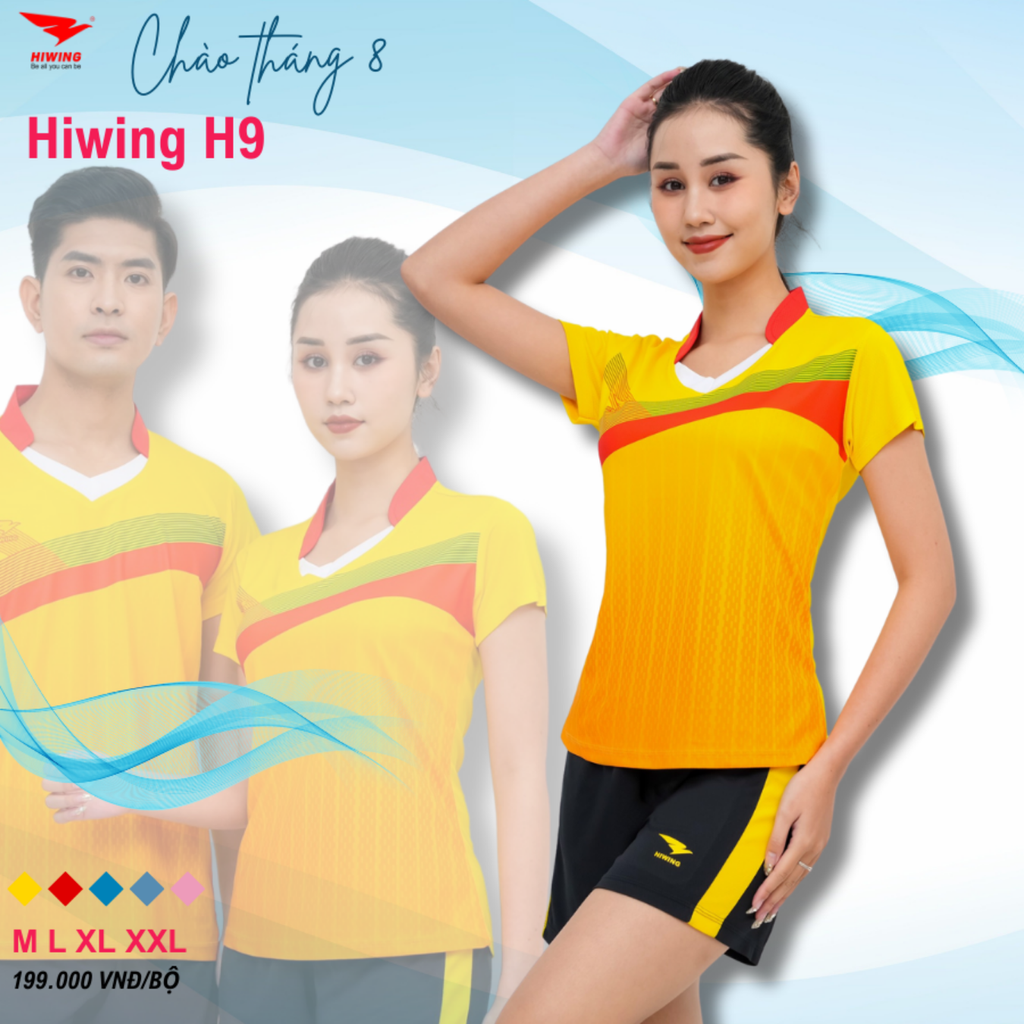 Áo Bóng Chuyền Nữ Hiwing H9 Màu Vàng