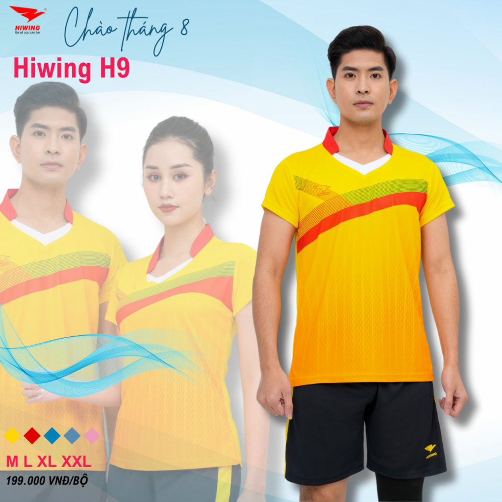 Áo Bóng Chuyền Nam Hiwing H9 Màu Vàng