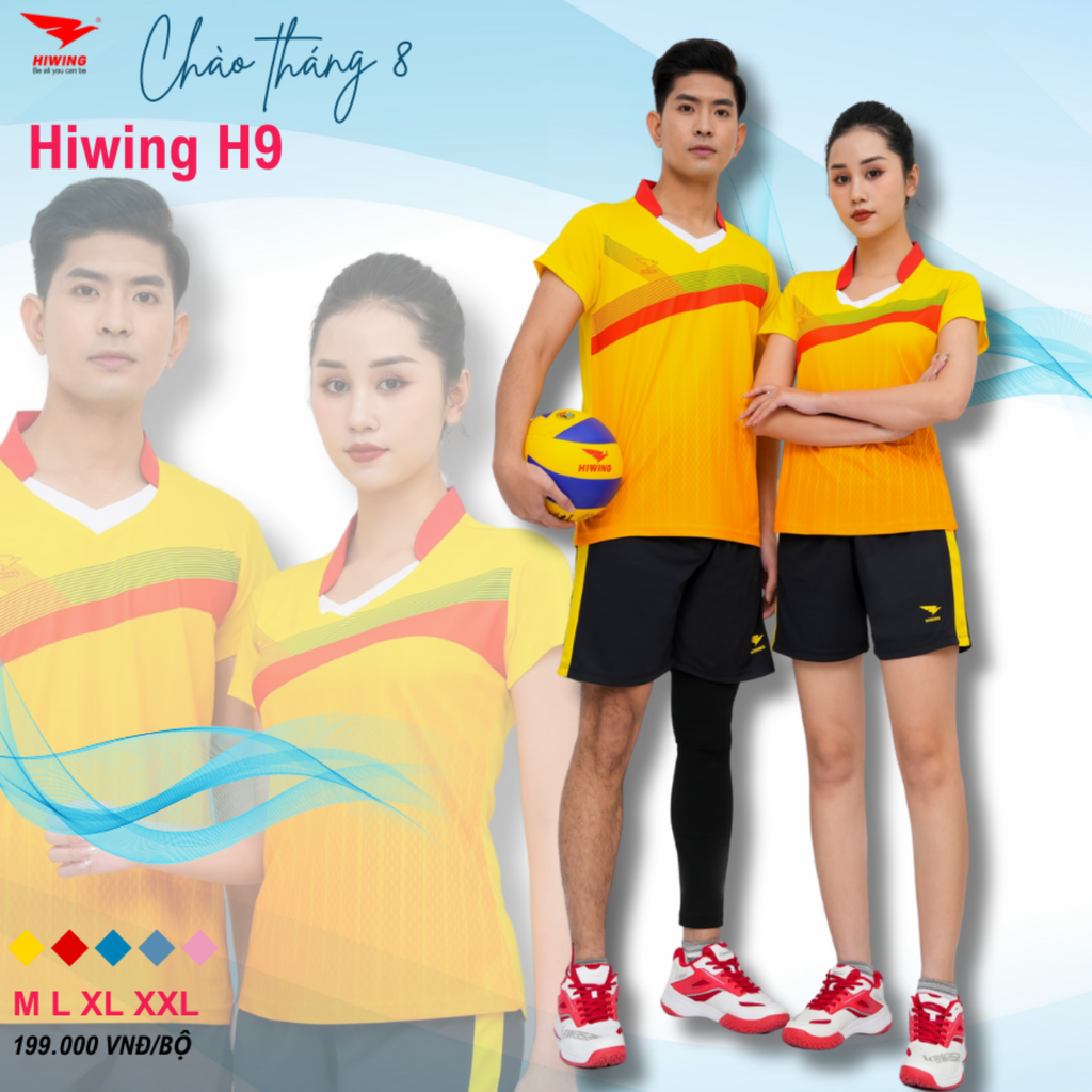 Áo Bóng Chuyền Nam Hiwing H9 Màu Vàng