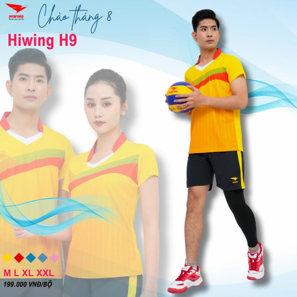 Áo Bóng Chuyền Nam Hiwing H9 Màu Vàng