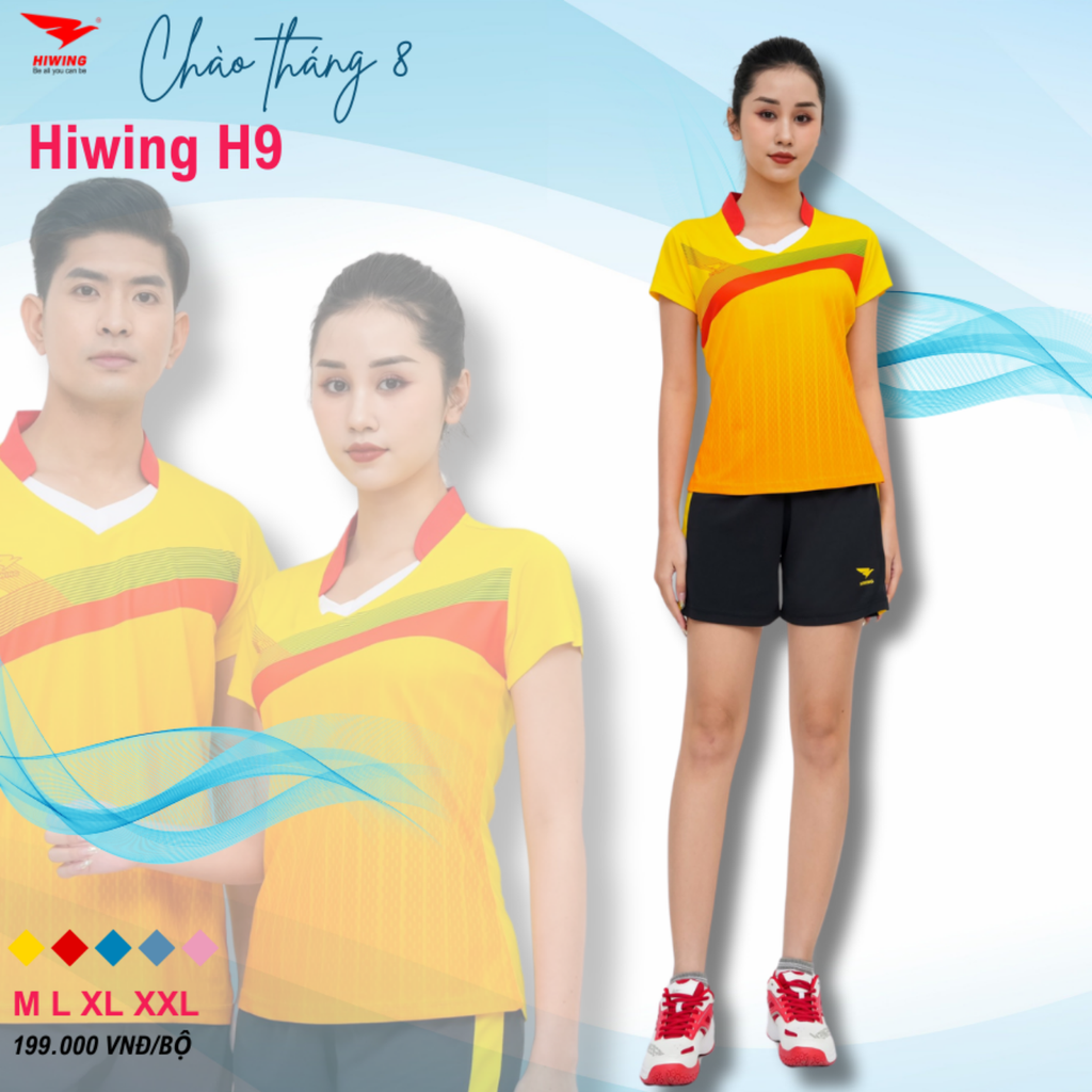 Áo Bóng Chuyền Nữ Hiwing H9 Màu Vàng