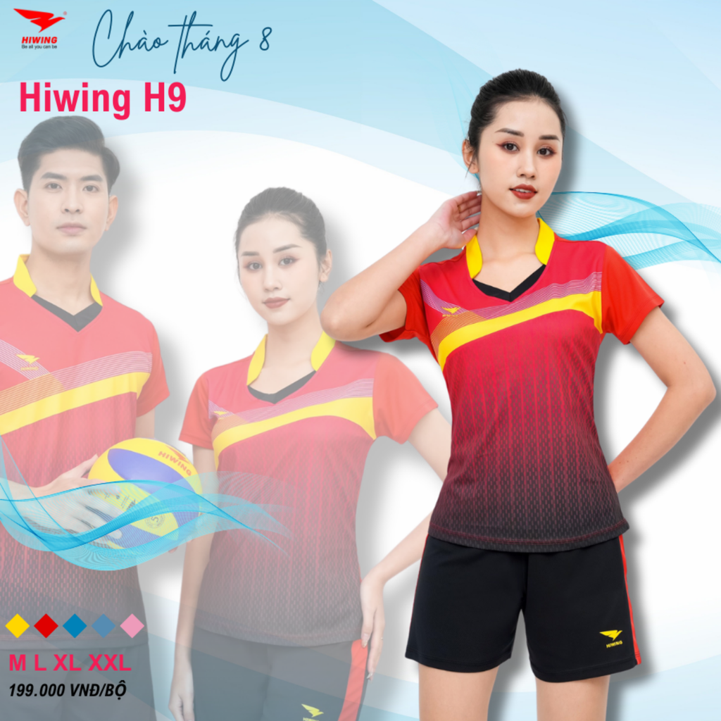 Áo Bóng Chuyền Nữ Hiwing H9 Màu Đỏ