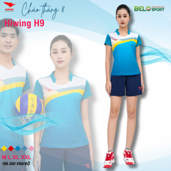 Áo Bóng Chuyền Nữ Hiwing H9 Màu Xanh