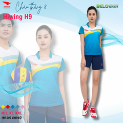 Áo Bóng Chuyền Nữ Hiwing H9 Màu Xanh