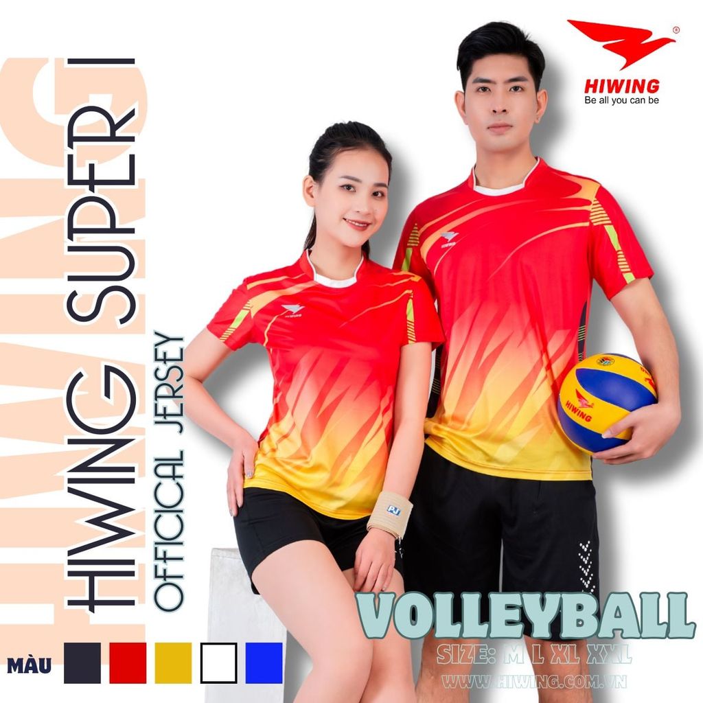Áo bóng chuyền Hiwing Super 1 Màu Vàng