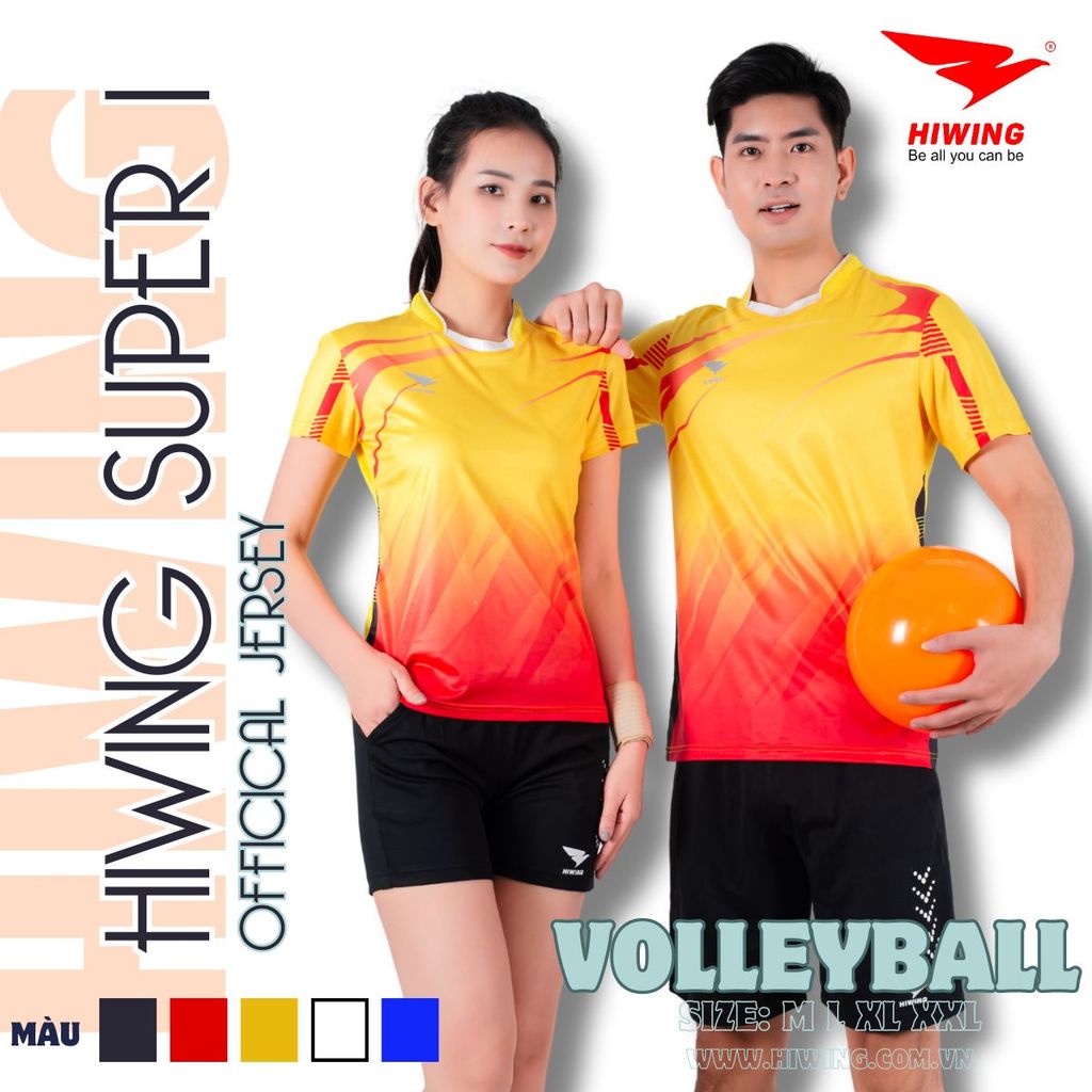 Áo bóng chuyền Hiwing Super 1 Màu Đen