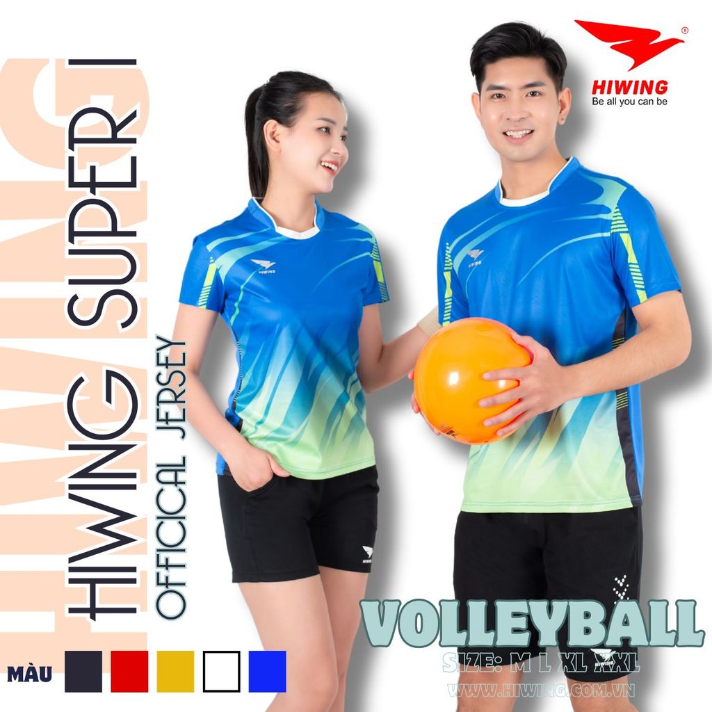 Áo bóng chuyền Hiwing Super 1 Màu Vàng