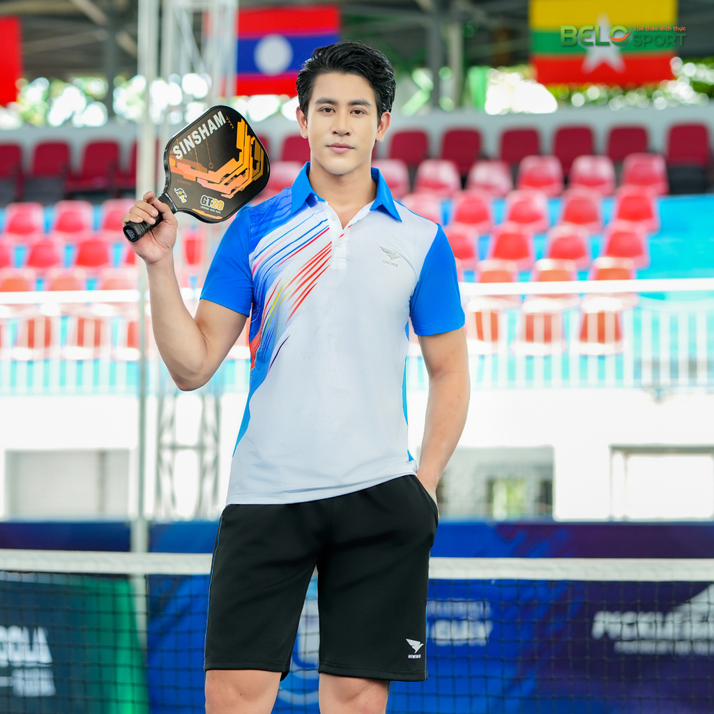 Áo Pickleball Hiwing Lux 4 Màu Xanh