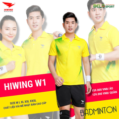 Áo Cầu Lông Hiwing W1 Màu Vàng