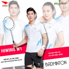 Áo Cầu Lông Hiwing W1 Màu Xanh