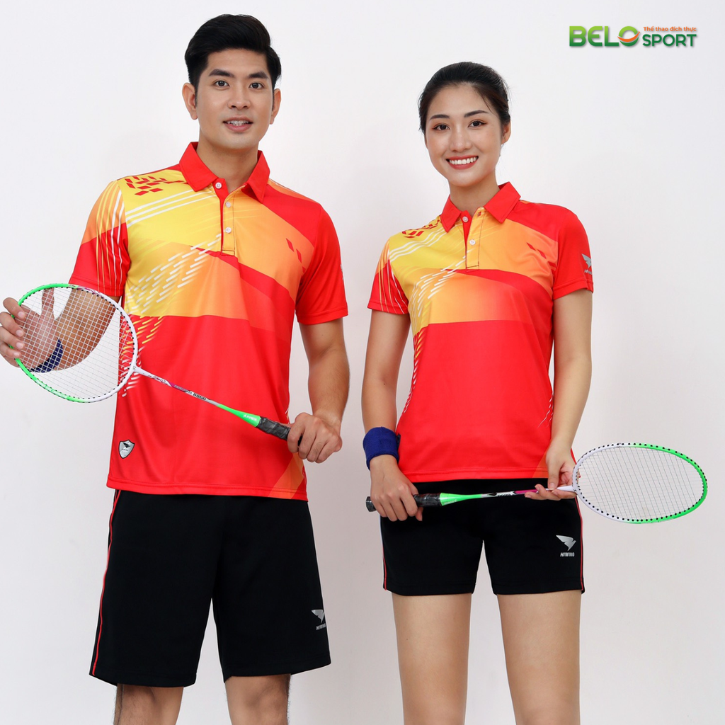 Áo Cầu Lông Hiwing W4 Màu Đỏ