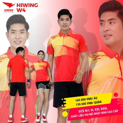 Áo Cầu Lông Hiwing W4 Màu Đỏ
