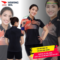 Áo Cầu Lông Hiwing W4 Màu Xanh Ngọc