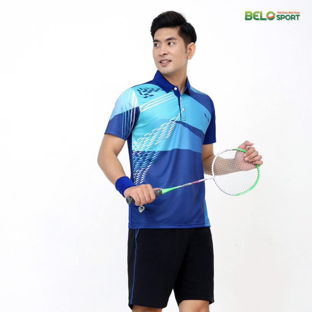 Áo Cầu Lông Hiwing W4 Màu Xanh