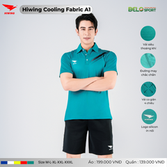 Áo Cầu Lông Pickleball Hiwing Cooling Fabric A1 Màu Đỏ New 2025