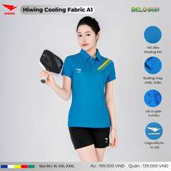 Áo Cầu Lông Pickleball Hiwing Cooling Fabric A1 Màu Đỏ New 2025