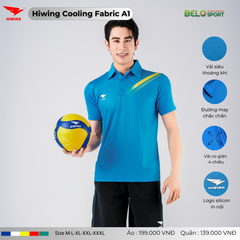 Áo Cầu Lông Pickleball Hiwing Cooling Fabric A1 Màu Vàng New 2025