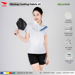 Áo Cầu Lông Pickleball Hiwing Cooling Fabric A1 Màu Xanh Lá New 2025