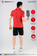 Áo Cầu Lông Pickleball Hiwing Cooling Fabric A1 Màu Đỏ New 2025
