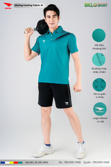 Áo Cầu Lông Pickleball Hiwing Cooling Fabric A1 Màu Xanh Lá New 2025