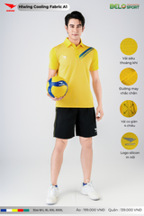 Áo Cầu Lông Pickleball Hiwing Cooling Fabric A1 Màu Vàng New 2025